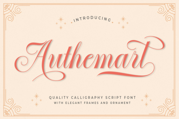 Authemart Script: A Handwritten Font for Modern Branding