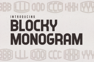 Elevate Brand Identity with Blocky Monogram